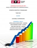 ESTADÍSTICA DESCRIPTIVA Y PROBABILIDADES “TAREA FINAL”