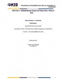 RETOS Y DEMANDAS EDUCATIVAS DEL SIGLO XXI MAPA MENTAL Y SÍNTESIS