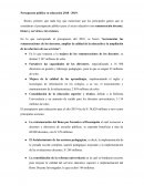 Presupuesto público en educación 2018 - 2019