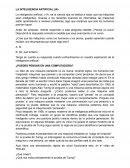 INTELIGENCIA ARTIFICIAL