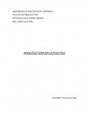 ARQUITECTURA EN LA POLITICA