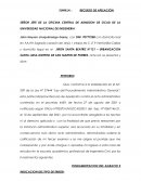 RECURSO DE APELACION