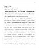 PRESENTACIÓN DE LOS HECHOS