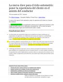 La nueva clave para el éxito automotriz: poner la experiencia del cliente en el asiento del conductor