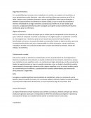 Seguridad almentaria vocabulario