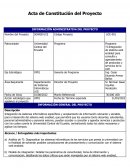 Acta de cosntitucion de un proyecto