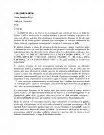 ESTADO DEL ARTE. Página 1