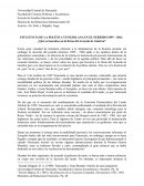 INFLUENCIA DE LA POLÍTICA VENEZOLANA EN EL PERÍODO 1899 - 1966