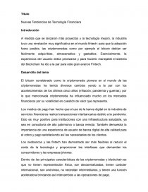 El comprotamiento de las criptomonedas. Página 1