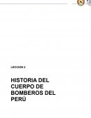 HISTORIA DEL CUERPO DE BOMBEROS DEL PERÚ