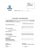 Formato acta recepcion de obra