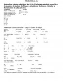 PROBLEMAS PARA LA DETERMINACION DE mEq/L, SOMOLARIDAD y mEq por hora en soluciones fisiológicas