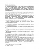 PSICOLOGÍA CRIMINAL