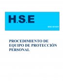 Procedimiento de Equipo de proteccion personal
