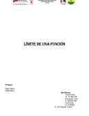Límite De Una Función