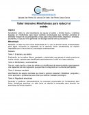 Taller Intensivo Mindfulness para reducir el estrés