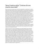 Tarea Creativa sobre “Crónicas de una muerte anunciada”