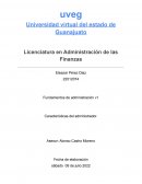 Características del administrador