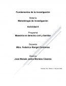 Actividad II Programa Maestría en derecho civil y familiar