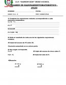EXAMEN DE RAZONAMIENTO MATEMÁTICO