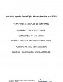 TIPOS Y EJEMPLOS DE CONTRATOS