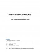 Plan de Internacionalización Gloria