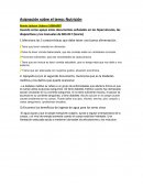 Asignación sobre el tema: Nutrición