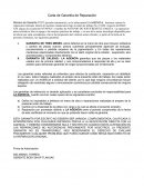 Carta de Garantía de Reparación
