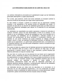Las verdaderas habilidades de un GERENTE. Página 1