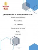Administracion de los recursos materiales