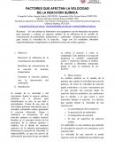 Laboratorio 2 cinetica