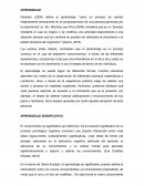 APRENDIZAJE SIGNIFICATIVO