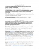 Las etapas de la Filosofía