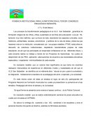 AVANCES PEDAGOGICOS PARA EL III CONGRESO MUNICIPAL