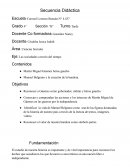 Secuencia Didáctica Las sociedades a través del tiempo