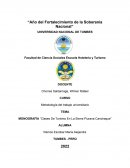 Clases De Turismo En La Sierra Piurana Canchaque