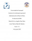 Administración de Base de Datos Evolución del DBA