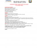 HABLEMOS SOBRE ALIMENTACIÓN SALUDABLE Y ACTIVIDAD FÍSICA