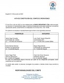 ACTA DE CONSTITUCIÓN DEL COMITÉ DE OPERACIONES