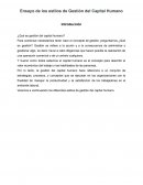 Ensayo de los estilos de Gestión del Capital Humano