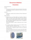 Secuencia didáctica Escultura