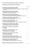 Test estilos de aprendizaje y conducción