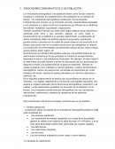 INDICADORES DEMOGRAFICOS O DE POBLACIÓN