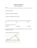 EXAMEN. ANGULOS Y TRIANGULOS s/r