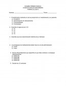 EXAMEN PRIMER PARCIAL LICENCIATURA EN ENFERMERIA FARMACOLOGÍA II s/r