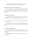 IDENTIDAD, PENSAMIENTO UNIVERSITARIO Y ÉTICA