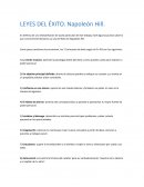 LEYES DEL ÉXITO. Napoleón Hill