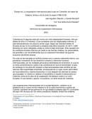 Ensayo de: La cooperación internacional para la paz en Colombia: los casos de Estados Unidos y de la Unión Europea (1998-2016)