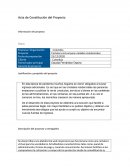 Acta de constitucion de un proyecto