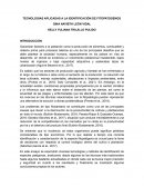 TECNOLOGIAS APLICADAS A LA IDENTIFICACIÓN DE FITOPATOGENOS